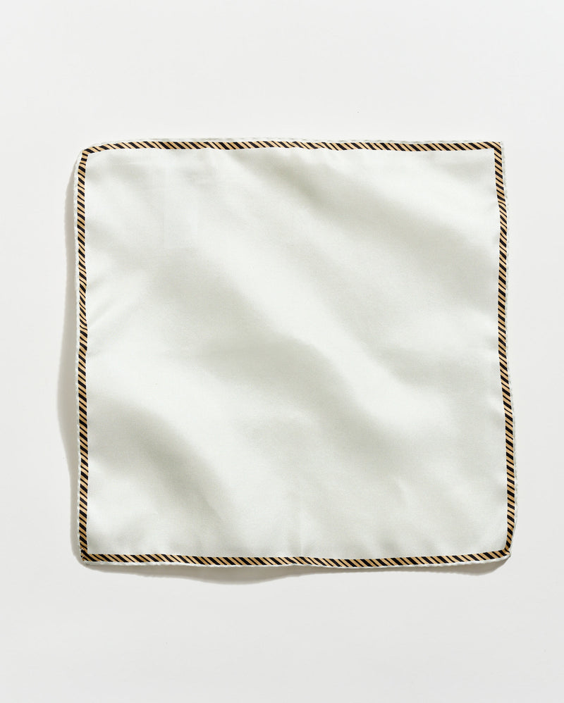 Heirloom Ribbon Border Pocket Square