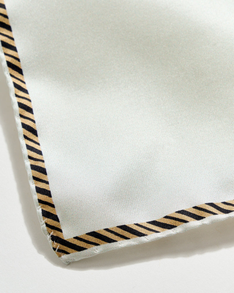 Heirloom Ribbon Border Pocket Square