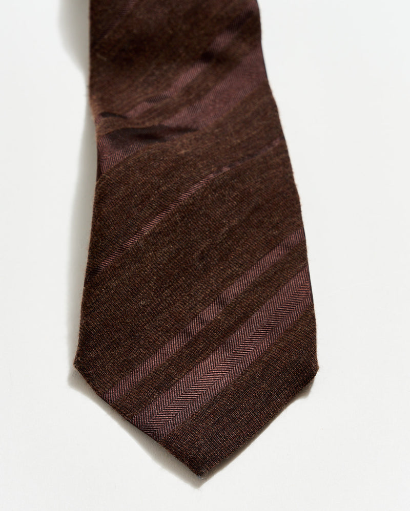 Tonal Verigated Striped Tie