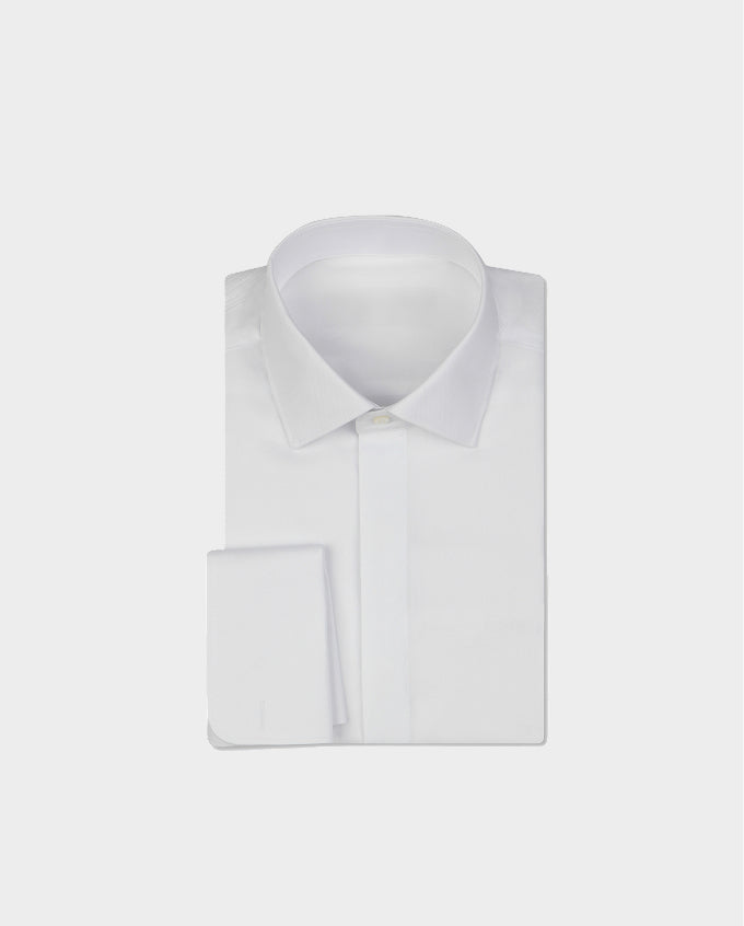 Tuxedo Shirt with Covered Placket