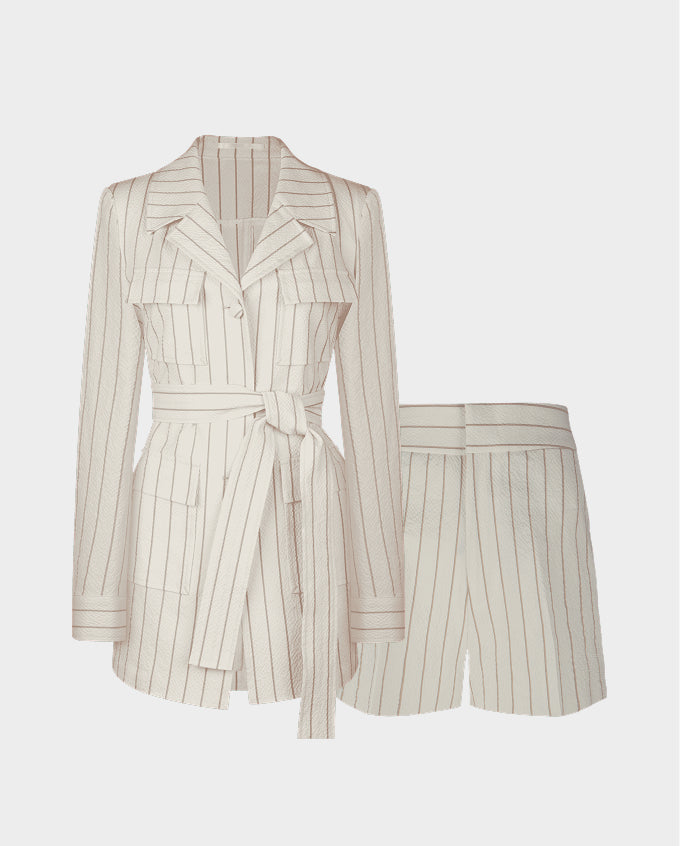 Pinstripe Safari Jacket & Short